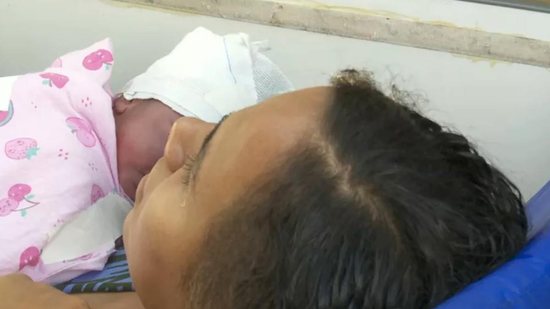 Karina ajudou mãe e criança durante o parto. Ambas passam bem e foram socorridas pelo SAMU - Reprodução/TV Cabo Branco