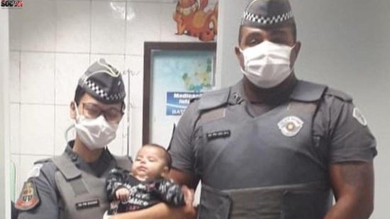 O bebê engasgou 2 vezes em menos de 24 horas - Polícia Militar SP