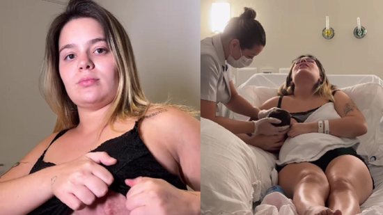 Viih Tube conta mostra vídeo sofrendo para amamentar a filha, com fissuras e bolha de sangue no peito - Reprodução/Instagram