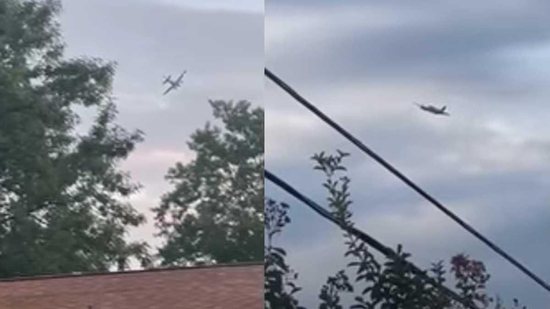 Um homem ameaçou jogar um avião no Walmart nos EUA depois de roubar a aeronave - reprodução/YouTube