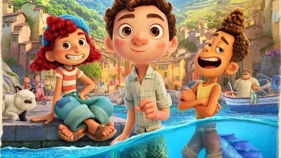 Luca, Alberto e a Vespa, grande paixão dos amigos - Divulgação Disney Pixar