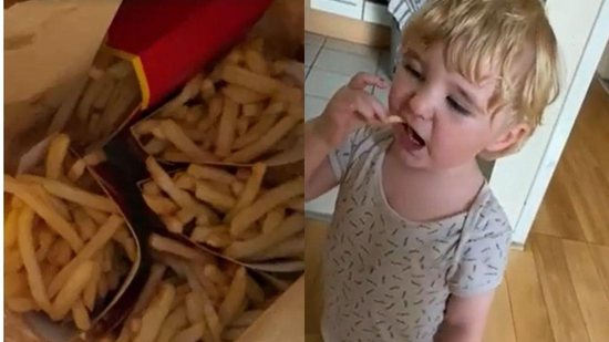 Menino de 3 anos gasta 200 reais em batatas fritas sem avisar os pais e dá a melhor explicação! - reprodução Facebook