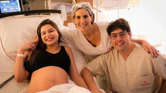 Bruno de Luca posta fotos do parto da filha - Reprodução/ Instagram