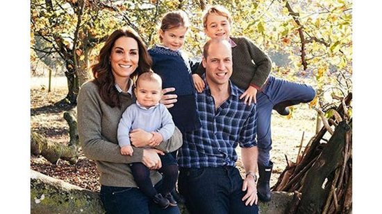 Príncipe William e Kate Middleton com os filhos George e Charlotte - Getty Images