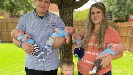 Os bebês não foram concebidos por fertilização in vitro - Reprodução / Dallas News