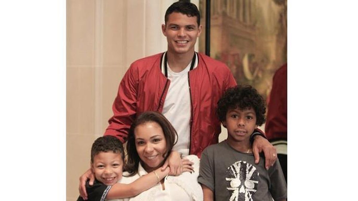 Thiago Silva, comemora oito anos do filho mais novo (Foto: Reprodução/Instagram 
