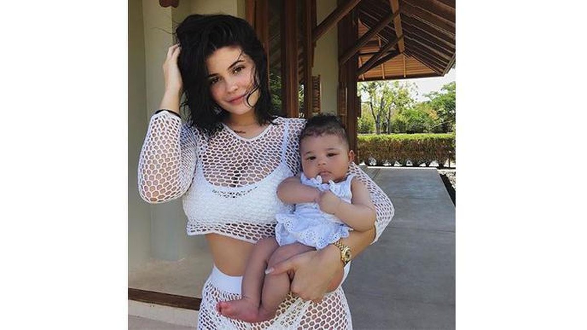 Kylie com sua filha Stormi - Reprodução/Instagram @kyliejenner