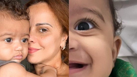 O primeiro dente de Joaquim, filho de Viviane Araujo e Guilherme Militão - Reprodução/Instagram