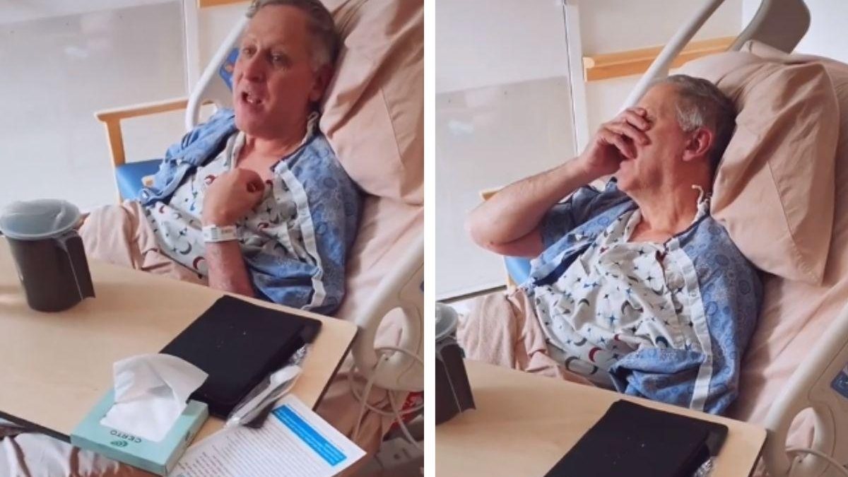 Homem com Alzheimer descobre que vai ser avô e vídeo mostra a reação dele - reprodução TikTok
