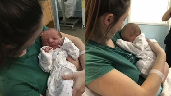 Mulher descobre que estava grávida na hora de dar à luz mesmo todos os testes negativos - Reprodução / Daily Mail
