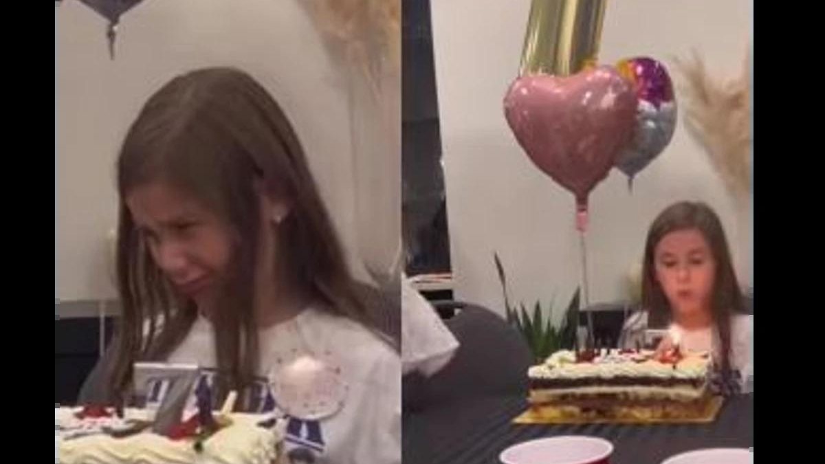 Menina apaga a vela do aniversário da irmã mais velha - Reprodução/ Instagram