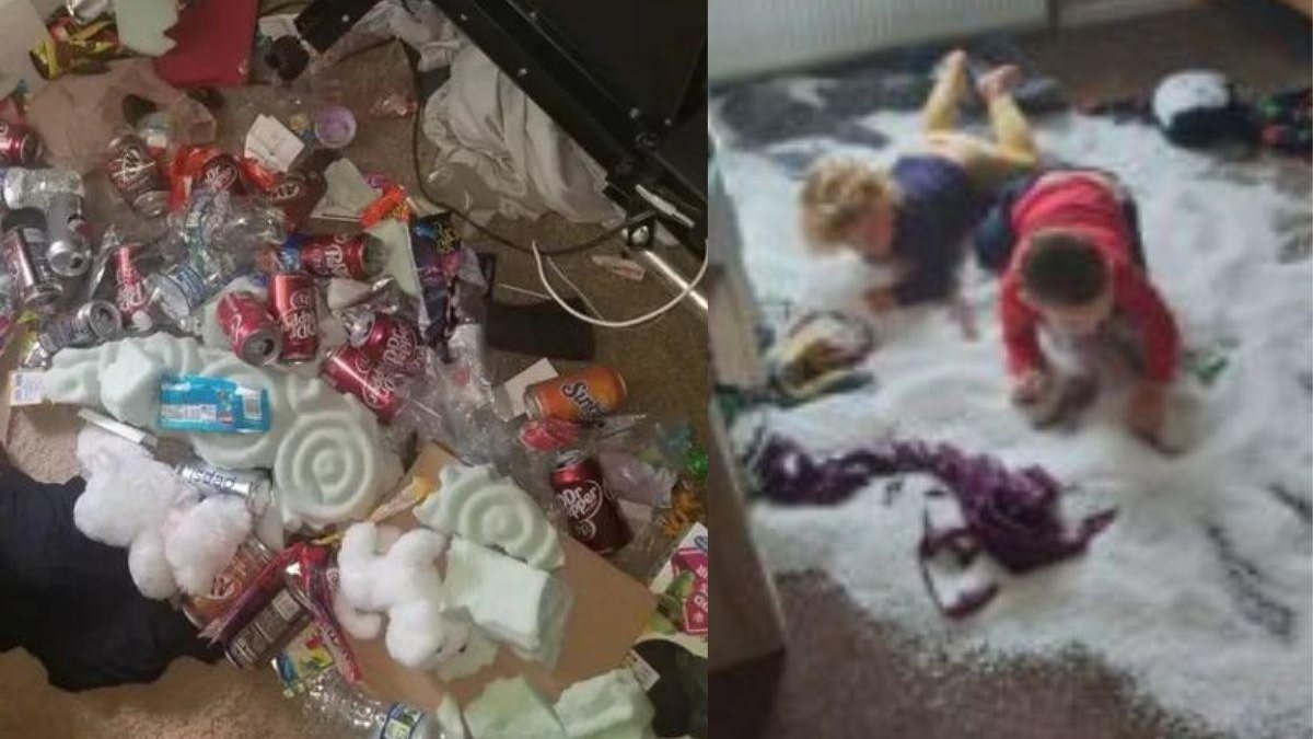 Criança escondia comida, brinquedos, embalagens e até espuma em sua cama - Reprodução/ Reddit