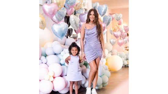 Khloe Kardashian e a filha True Thompson - Reprodução/Instagram
