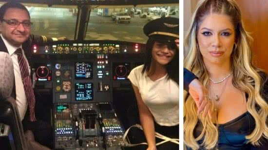Piloto de avião com Marília Mendonça é enterrado e recebe homenagem da ex-esposa - reprodução TV Globo