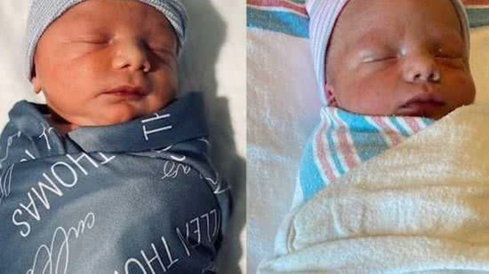 Irmãs gêmeas dão à luz ao mesmo tempo - Reprodução/ Arquivo pessoal:Tricia Thurber