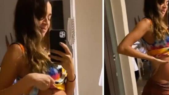 Thaila Ayala mostrou a barriga de grávida no espelho - Reprodução / Instagram