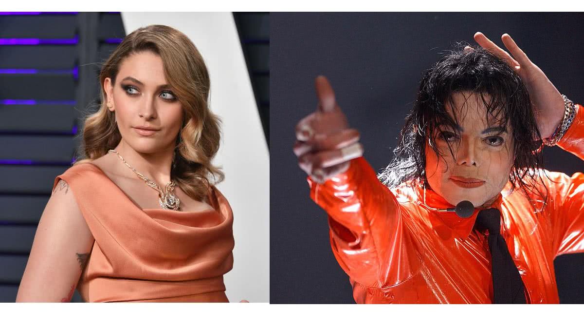 Montagem com Paris Jackson hoje e o pai Michael Jackson (Fotos: Getty Images)