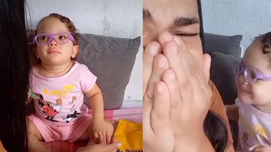 Mãe filma reação de filha autista enxergando pela primeira vez - Reprodução/Instagram