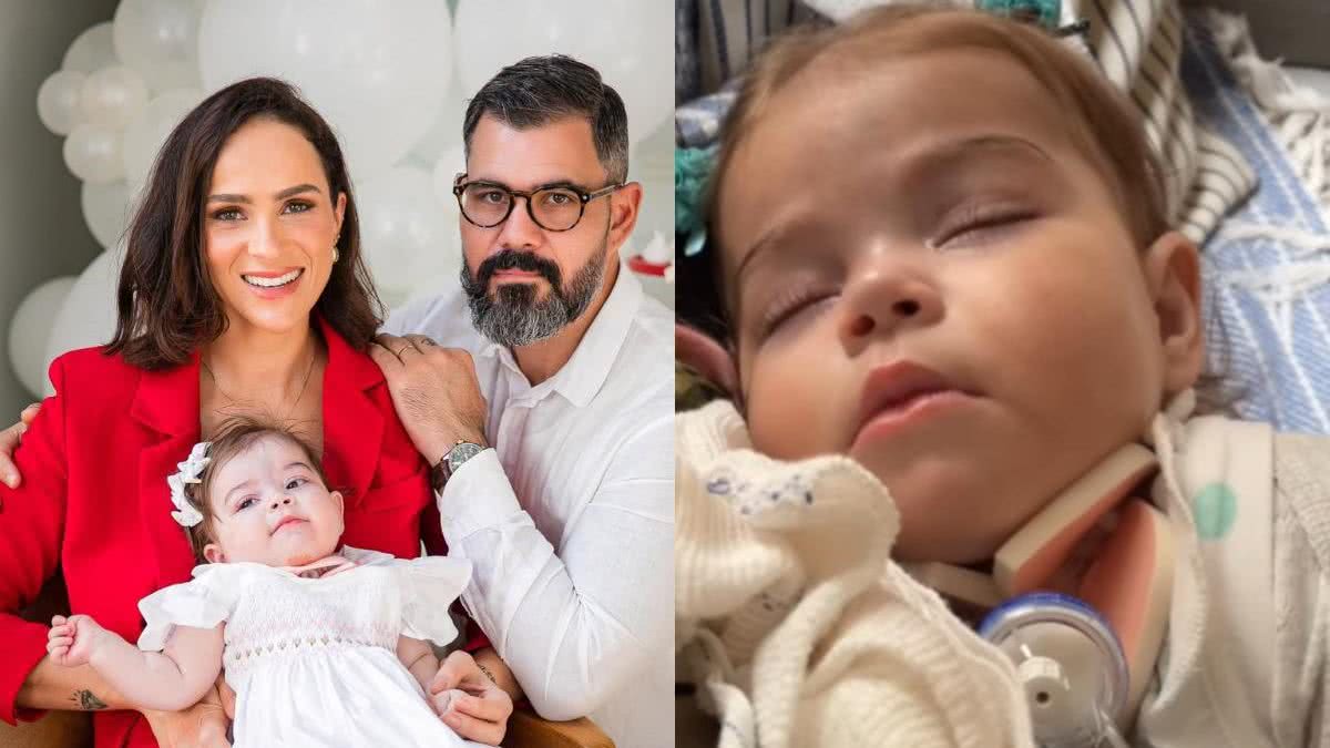 Juliano e Leticia Cazarré com a filha, Maria Guilhermina - Reprodução/Instagram