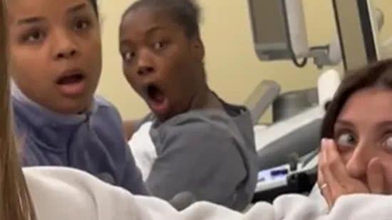 Vídeo em que aluna parece descobrir a gravidez em aula de ultrassom viraliza - Reprodução/ TikTok