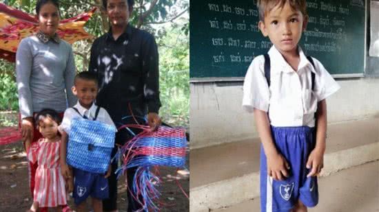 Pai faz mochila para filho ir à escola - Reprodução / Razões Para Acreditar