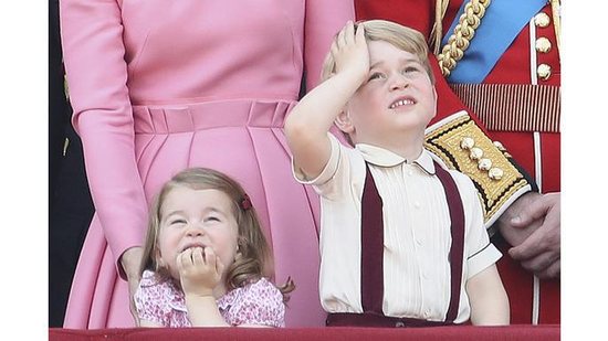 Princesa Charlotte, de 3 anos, e Príncipe George, de 5 anos - Getty Images