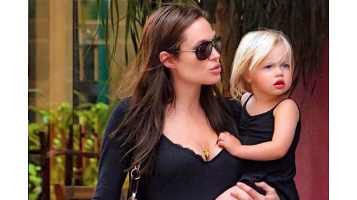 Shiloh Jolie-Pitt quando ainda era bebê - reprodução / Instagram