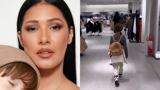 Filhos de Simaria passearam no shopping com a mãe - Reprodução/Instagram