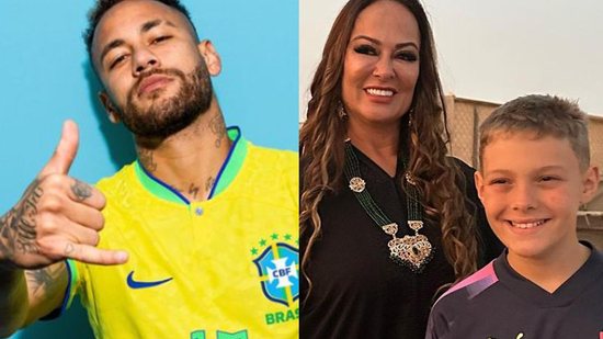 Neymar com a família - Reprodução/ Instagram @nadine.goncalves
