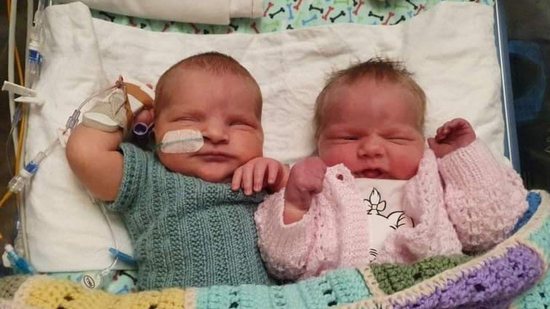 Ryan e Piper nasceram com 4 dias de diferença - Reprodução Facebook
