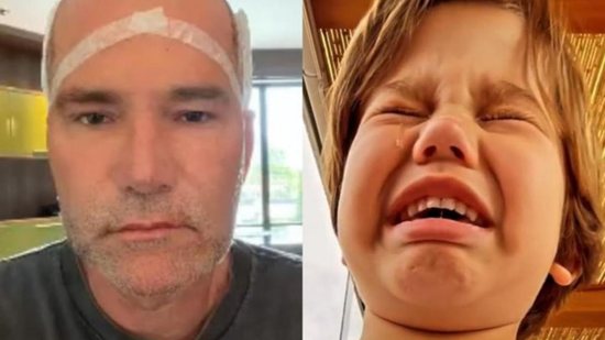 José caiu nas lágrimas ao descobrir o transplante capilar do avô - Reprodução / Instagram