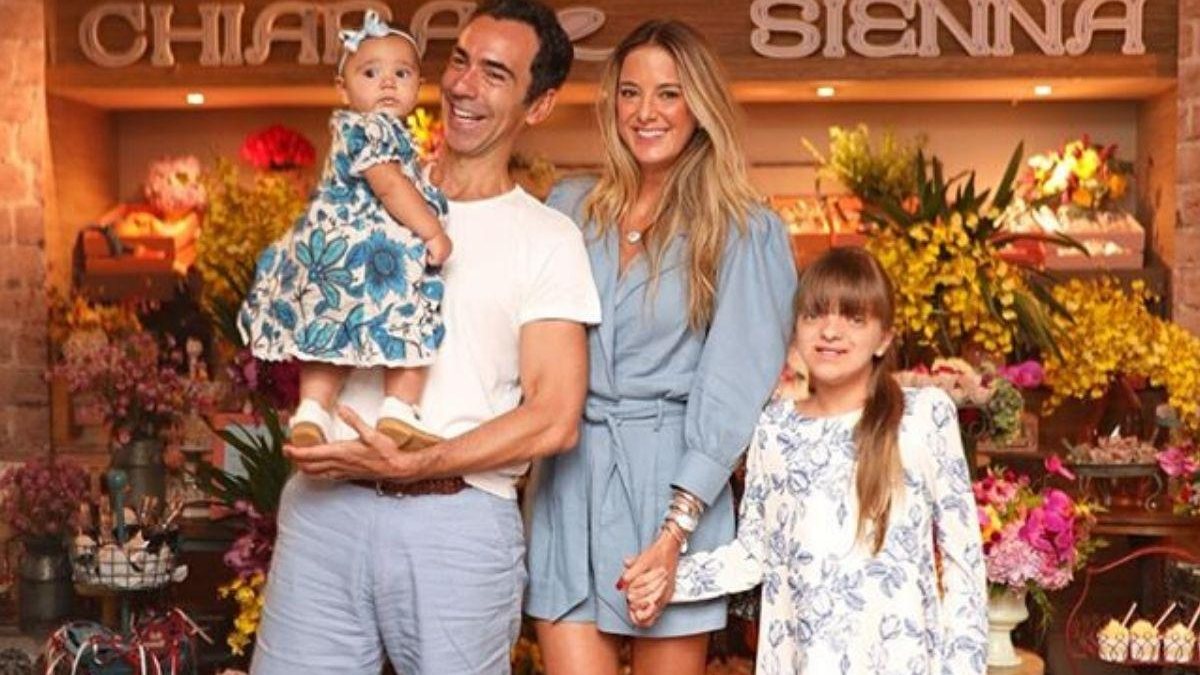 ——- Ticiane, Cesar e filha Manuela - Reprodução/ Instagram