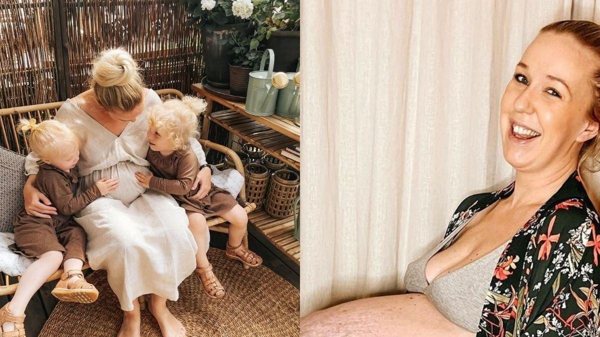 Mãe de 2 e grávida de trigêmeos mostra foto impressionante da barriga um dia antes do parto - Reprodução Instagram @filippaophelia