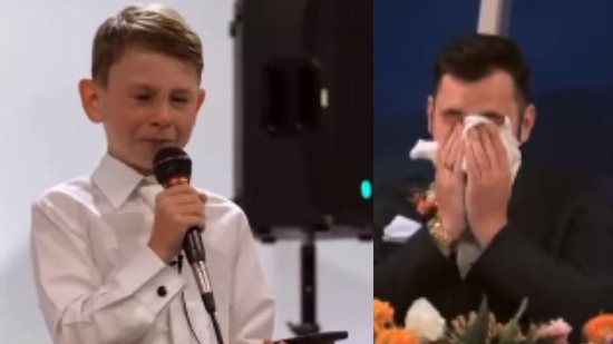 Menino de 9 anos faz discurso emocionante em casamento - Reprodução/ Instagram