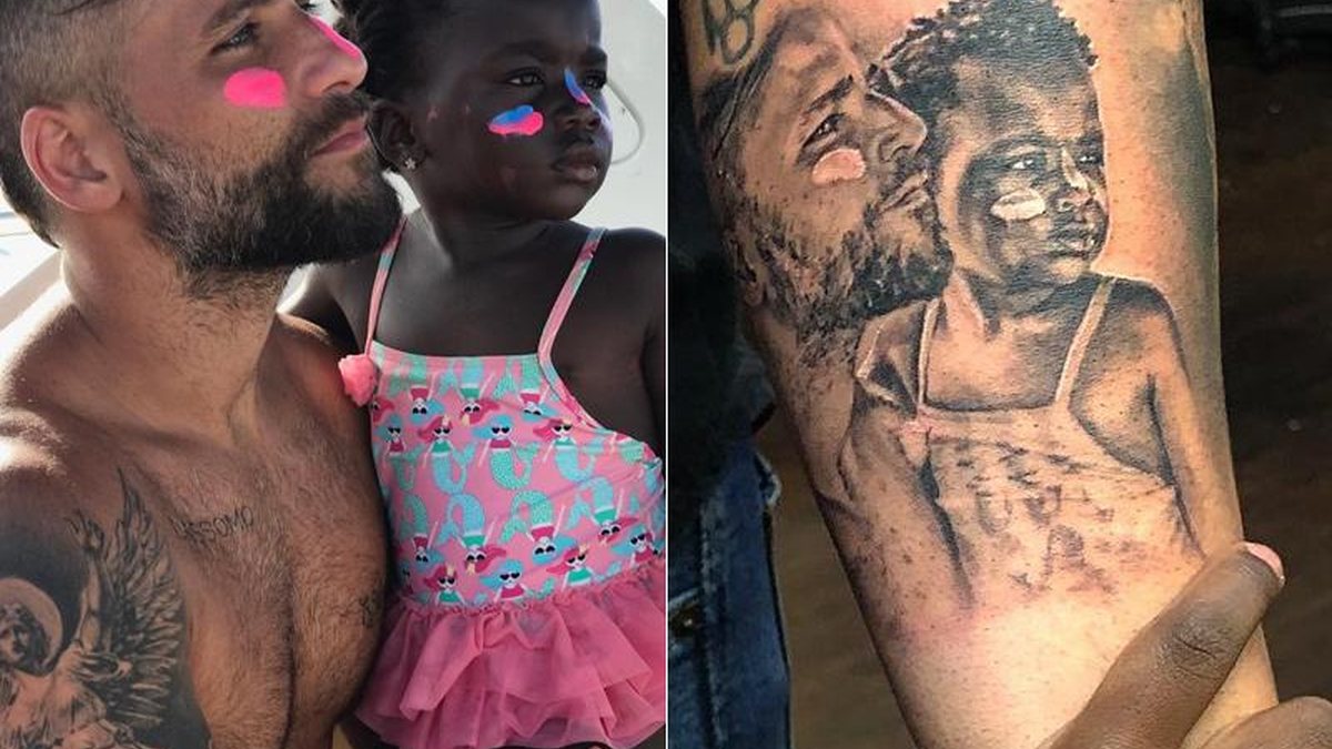 Junior Lima é um dos famosos que fez uma tatuagem em homenagem ao filho Otto (reprodução / Instagram)