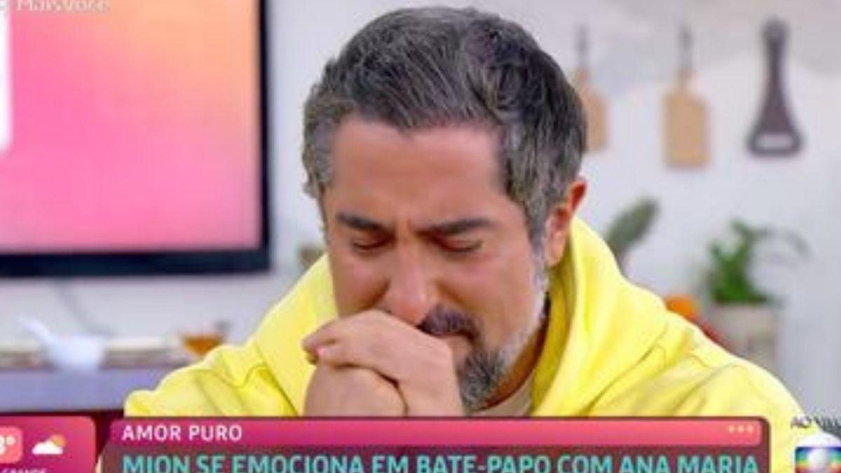 Marcos Mion não conteve as lágrimas ao falar de Romeu - Reprodução / Rede Globo