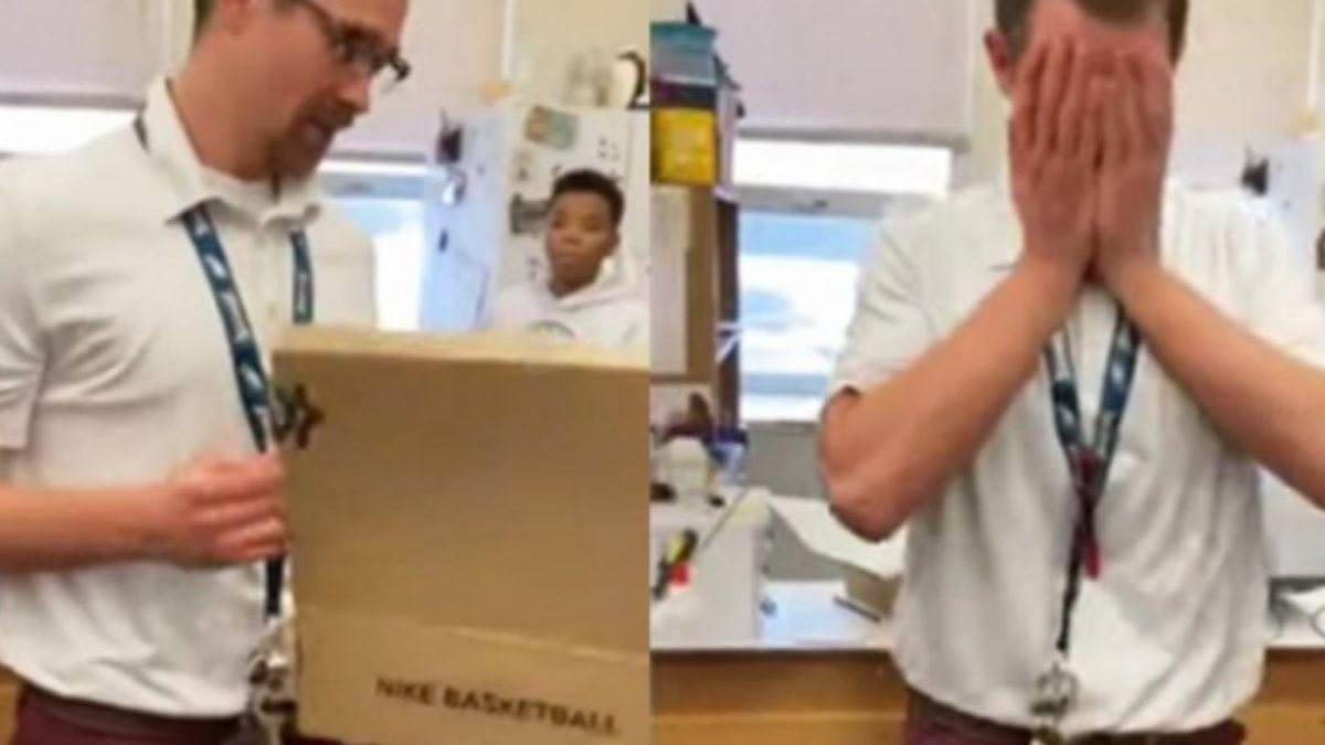 Imagem Vídeo: alunos fazem surpresa para professor e a reação dele é a melhor