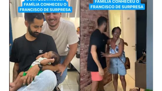 Vídeo emocionante mostra familiares conhecendo o filho adotivo depois de meses na fila de espera - Reprodução/Instagram