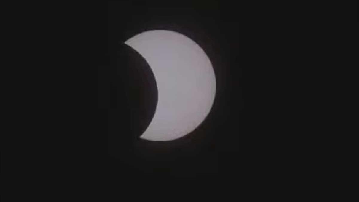 O eclipse solar total pôde ser visto da Antártica e foi filmado pela NASA - reprodução/YouTube/NASA