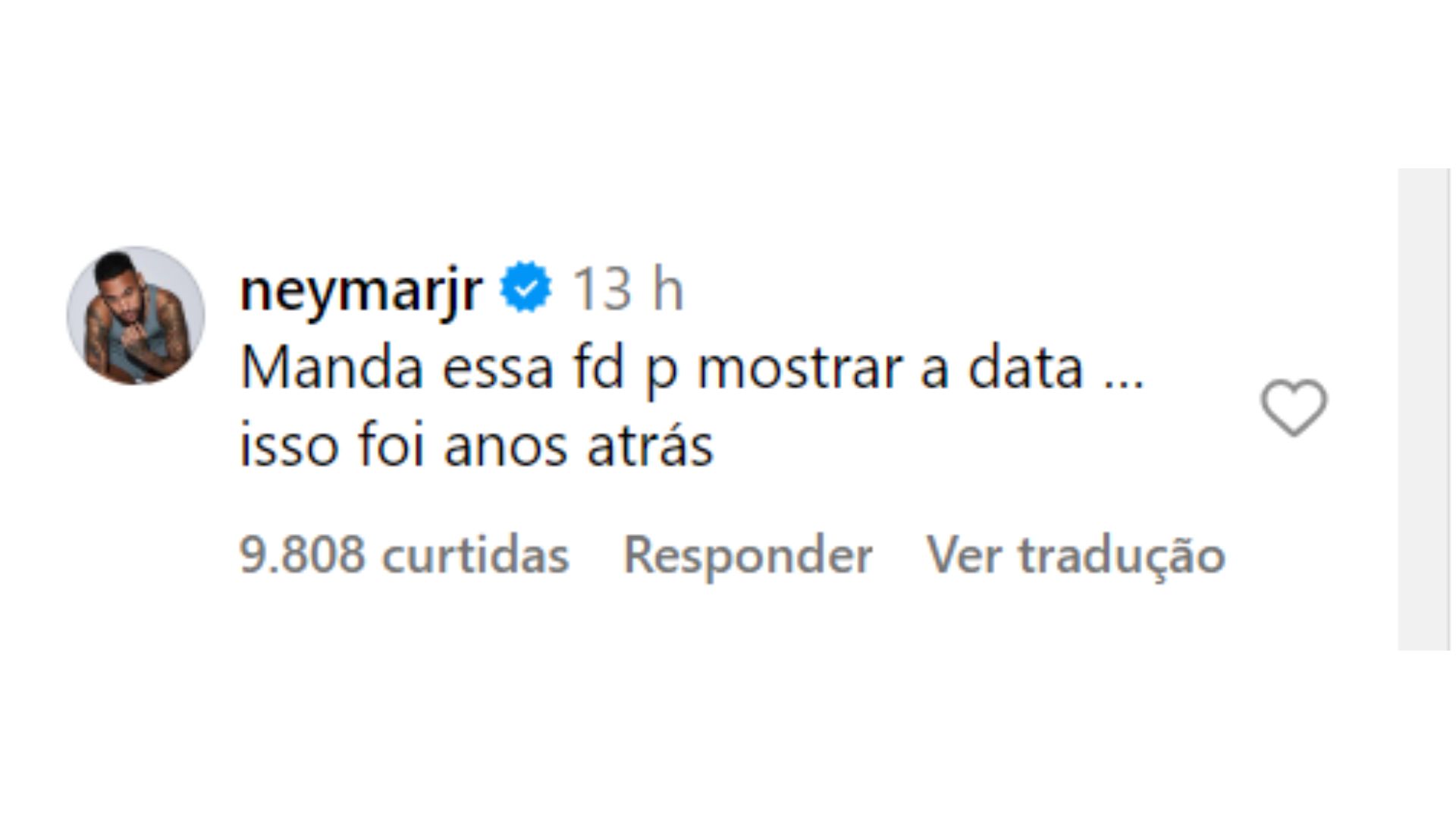 Comentário de Neymar sobre prints vazados por modelo e criadora de conteúdo adulto