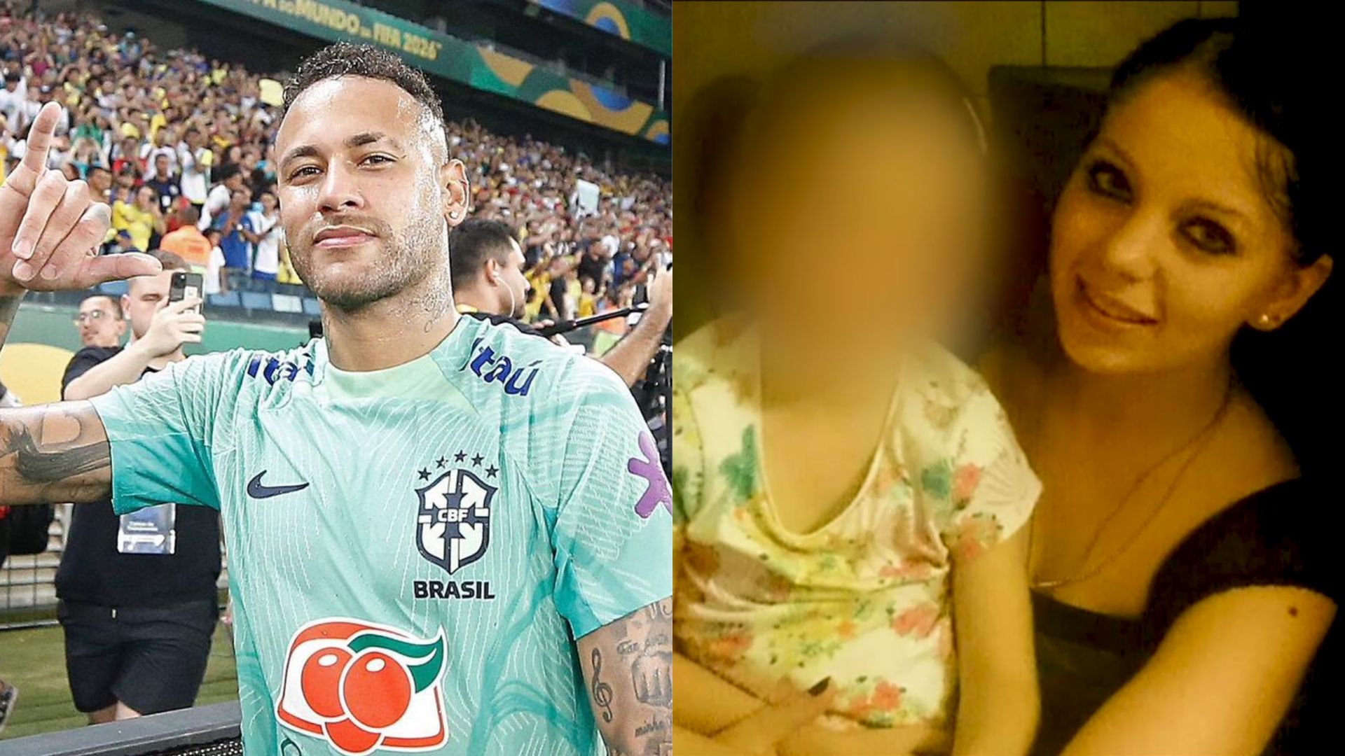 Neymar Jr., e mãe de suposta filha de 10 anos do jogador
