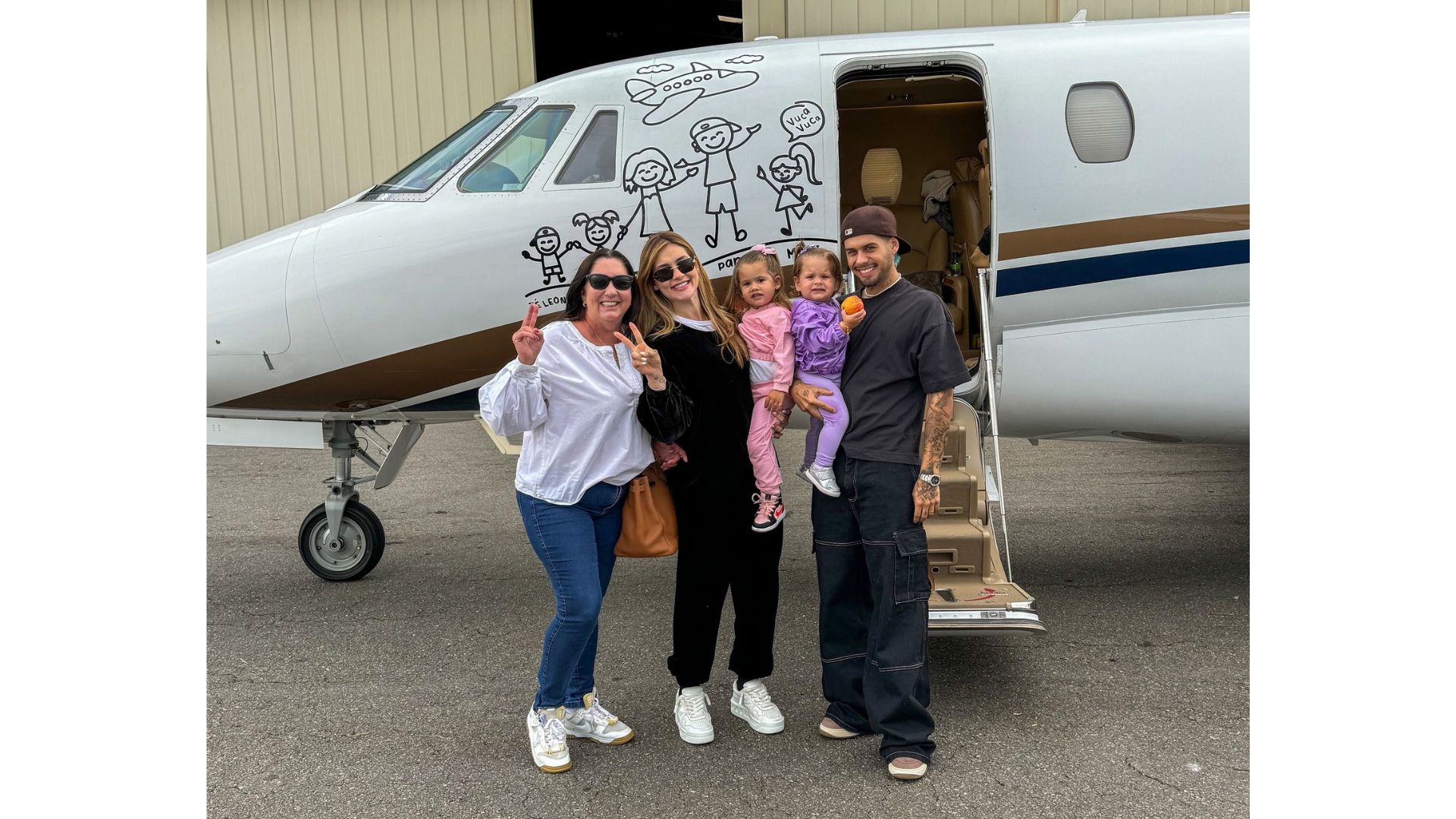 Virginia viaja para Suíça com a família