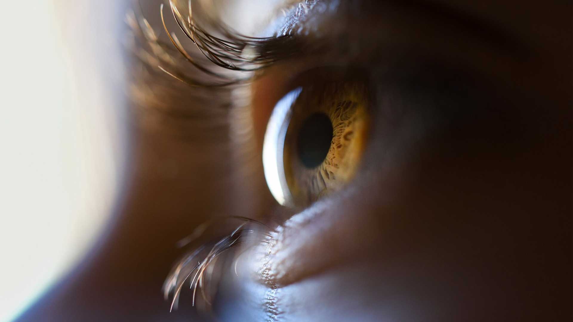Close up de olho de mulher