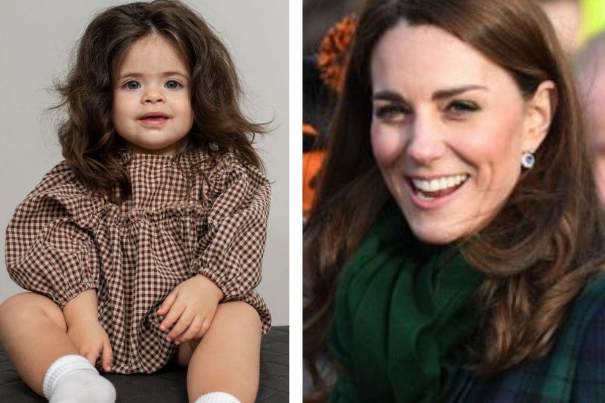 Alanah tem o cabelo semelhante ao de Kate Middleton! 