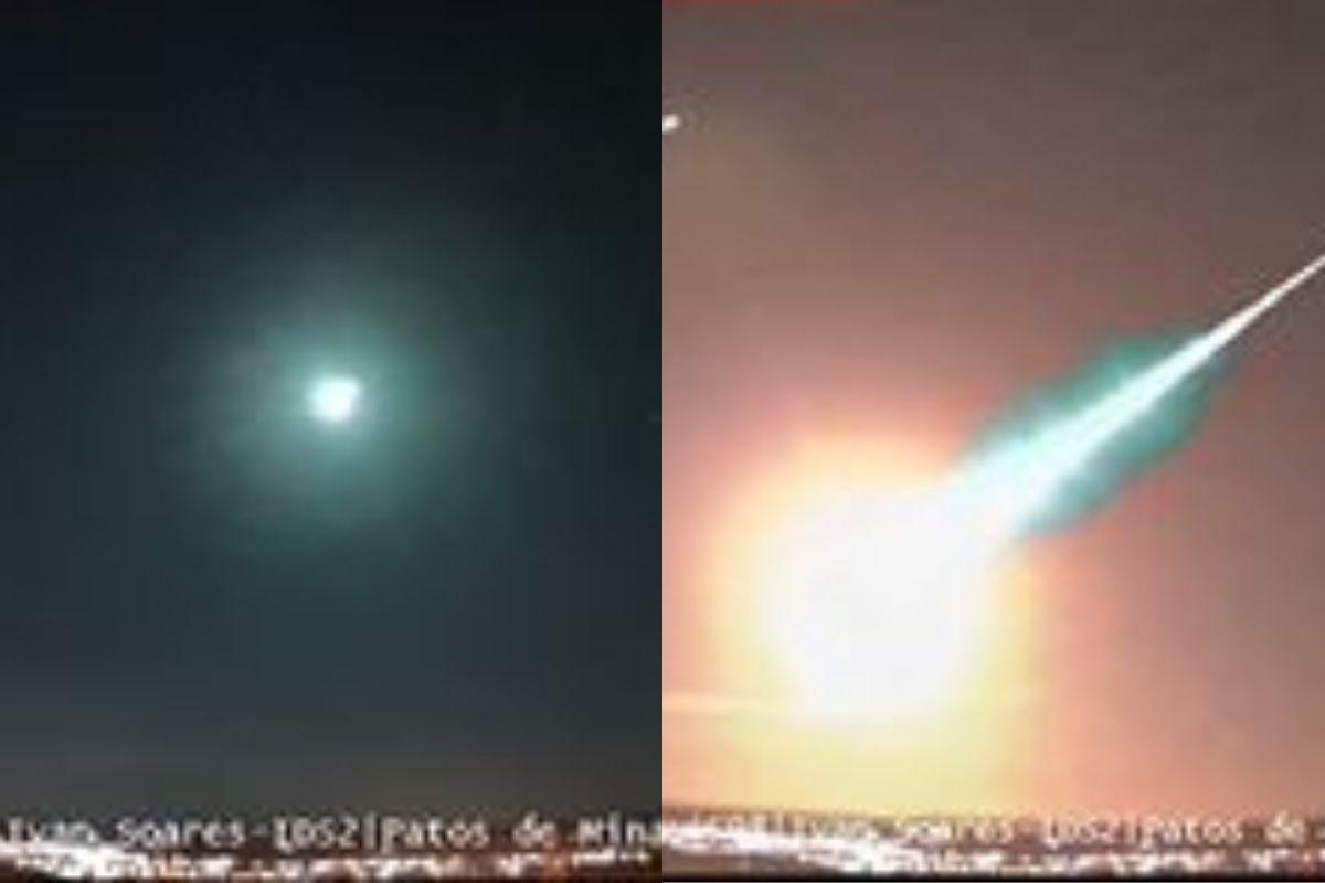 O meteoro caiu em Minas Gerais
