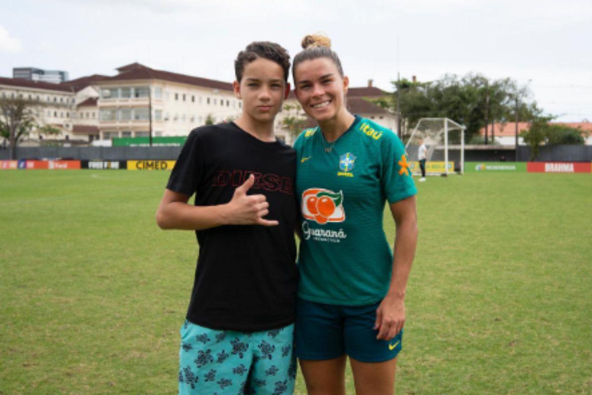 Tamires é a única jogadora da Seleção Brasileira que é mãe (1)
