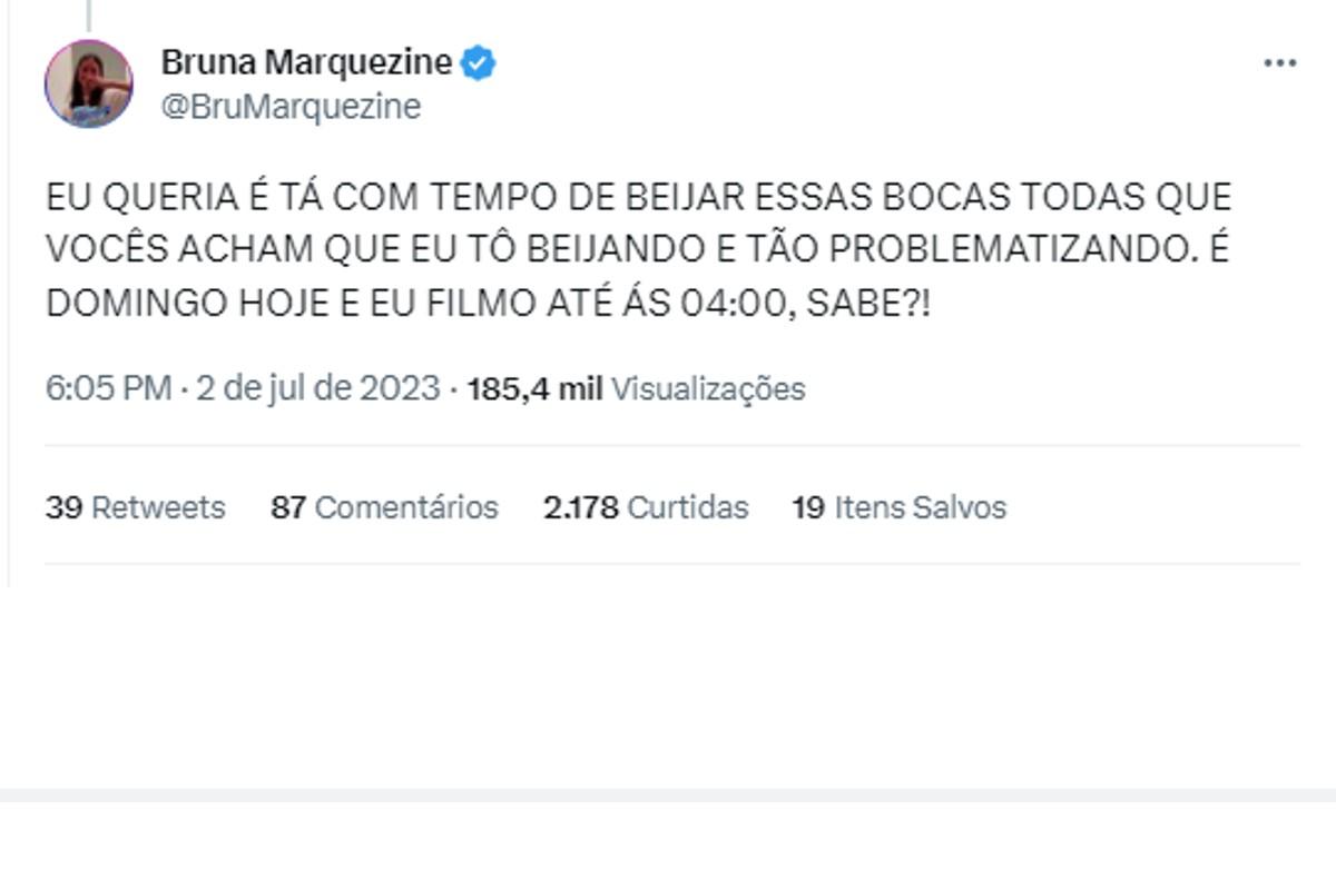 Bruna Marquezine comenta suposto romance com João Guilherme