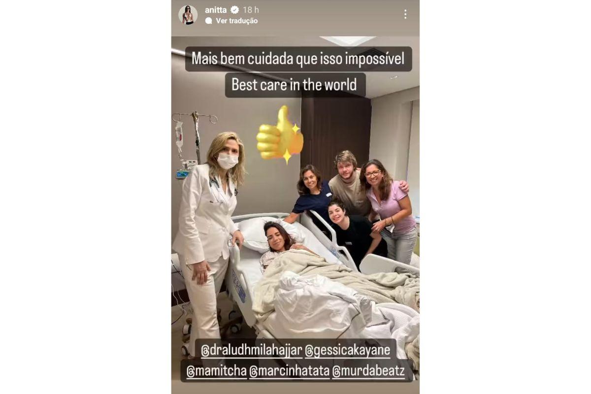 Anitta está em pré-operatório para endometriose