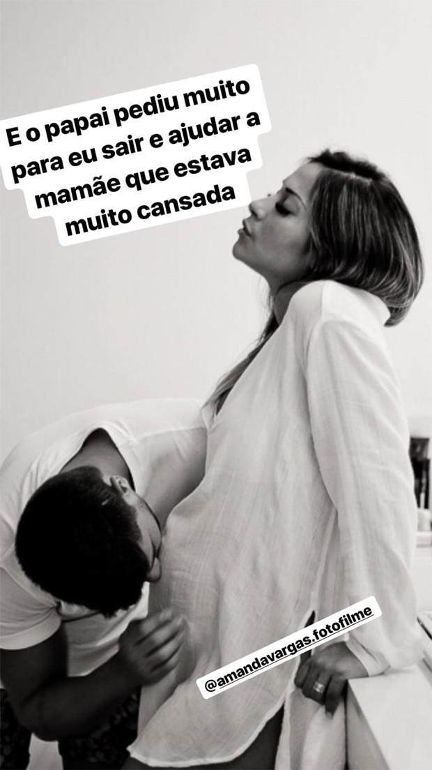 Mayra Cardi compartilha fotos momentos antes de dar à luz Sophia (Foto: Reprodução/Instagram)