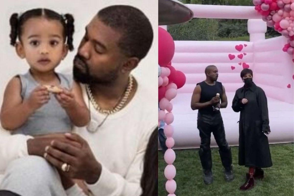 Kanye West apareceu no aniversário da filha após reclamação